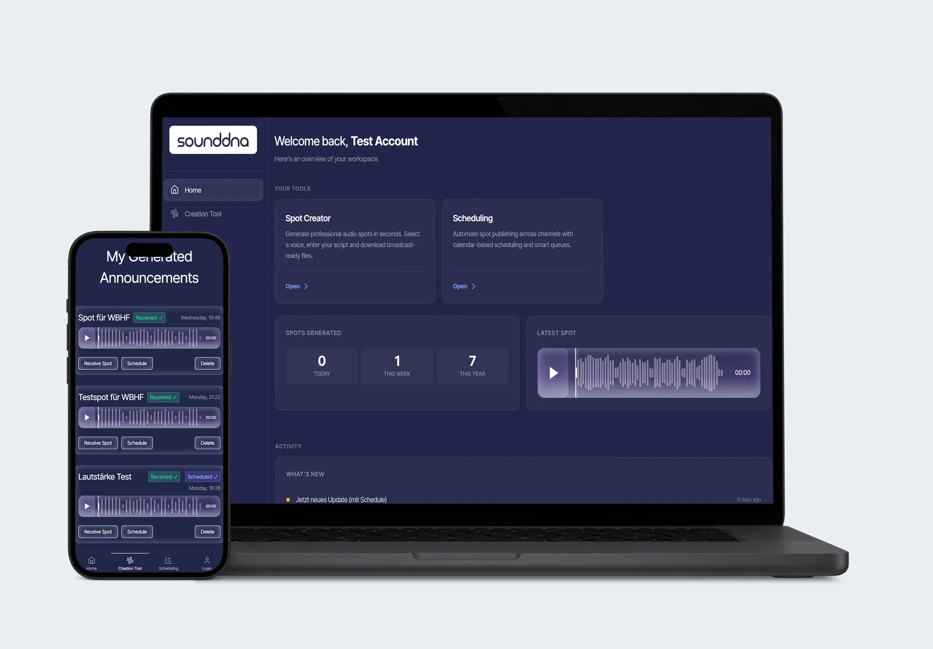 Spottool Dashboard